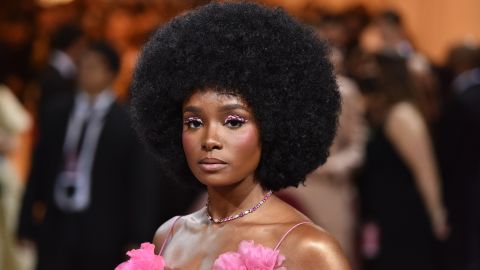 Kiki Layne, seen here at the 2022 Costume Institute Benefit on May 02, 2022 in New York City, has opened up about her experiencing working on "Don't Worry Darling."
