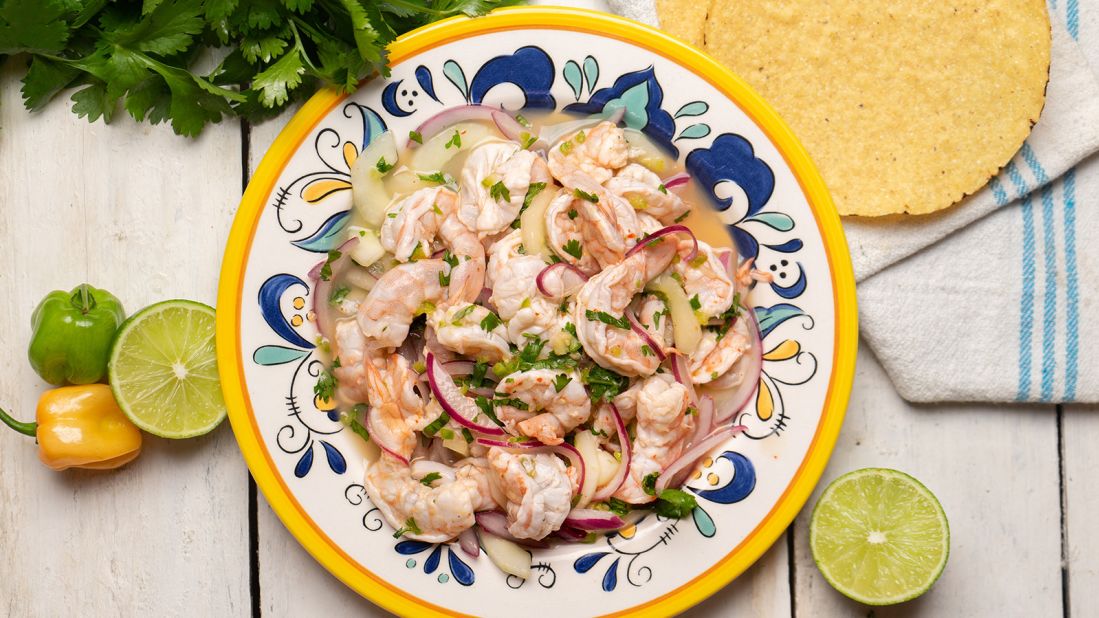 <strong>Shrimp aguachiles, Mexico: </strong>Similar to ceviche but with more bite, this raw marinated shrimp dish is from the western Mexican state of Sinaloa (and a staple along the Baja Peninsula, too).