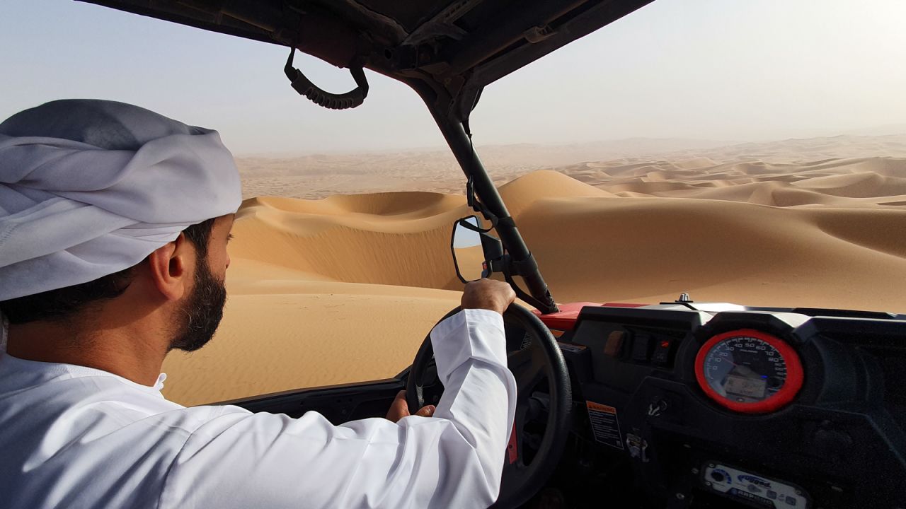 <strong>Desert driver:</strong> Salam Almazrouei grew up in the Liwa Desert and knows how to expertly navigate every sand dune. 
