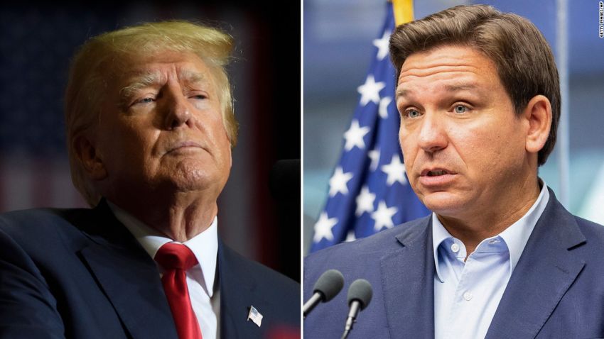 Trump DeSantis split