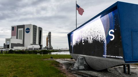 The Artemis I mega moon rocket has safely been rolled back inside the Vehicle Assembly Building at Kennedy Space Center in Florida.