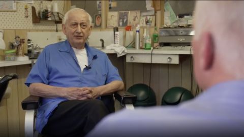 John Cuono, who has been a barber in Northampton County for decades, says he's still undecided on his votes in Pennsylvania's gubernatorial and House races. 