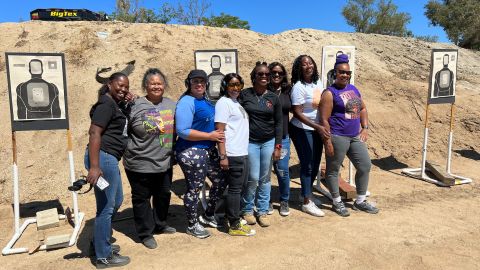 This group of friends took instruction on using firearms at Fortune Firearms.