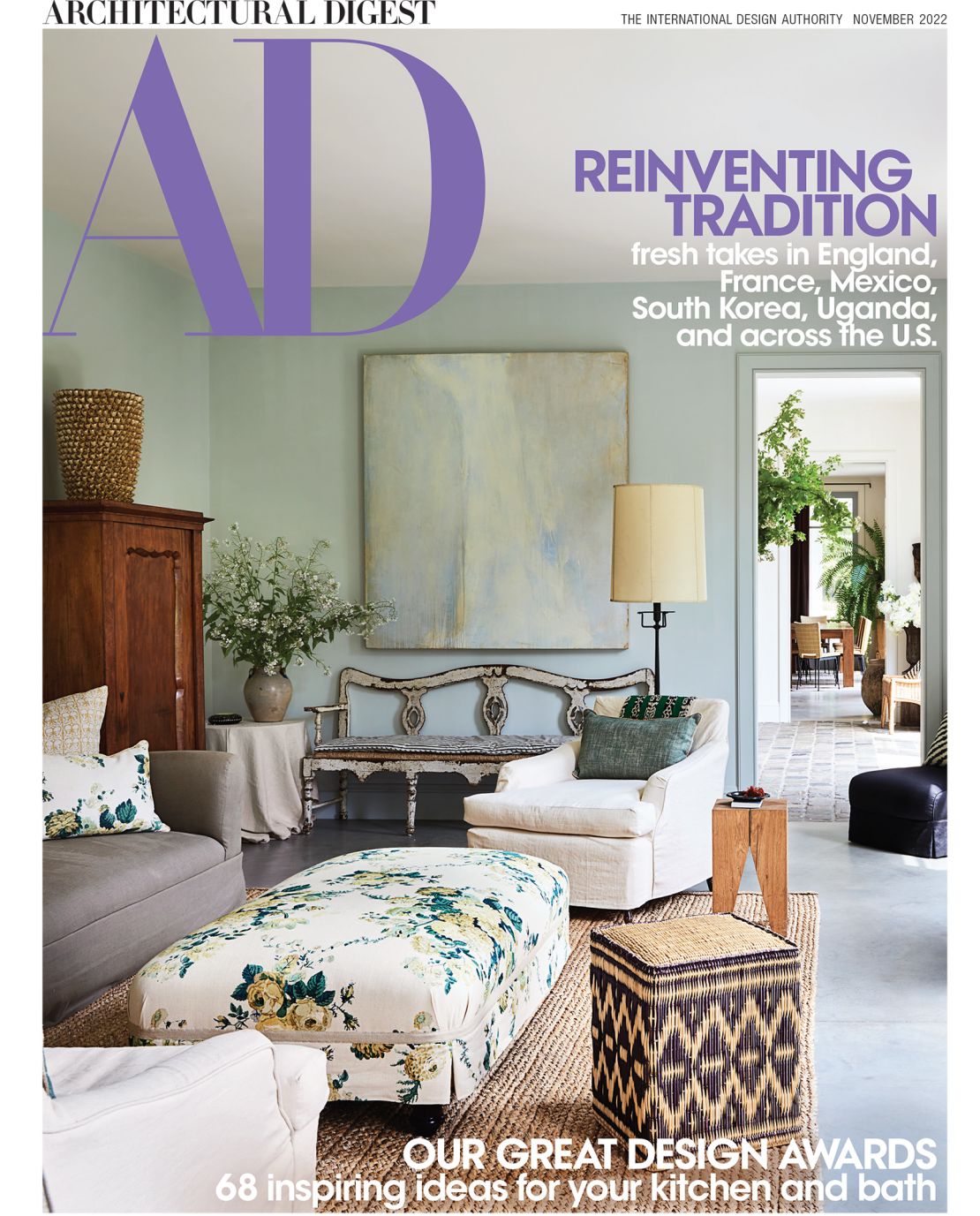 The November issue of AD takes a tour of the vlogger's new home.