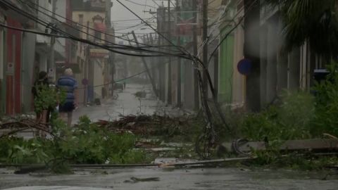Hurriance Ian knocked out power in Cuba Tuesday.