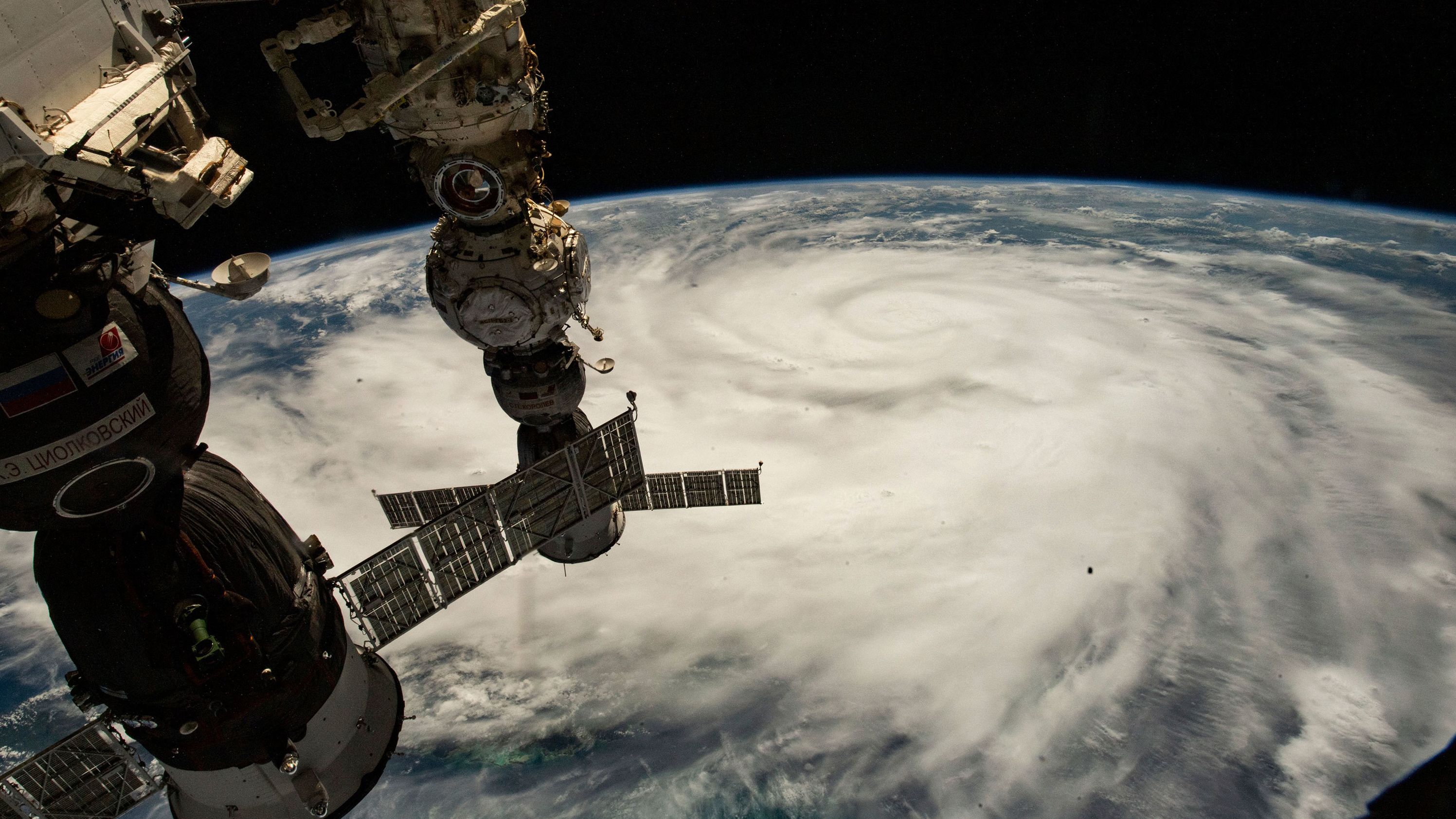 Hurricane Ian is seen from the International Space Station on Monday, September 26.
