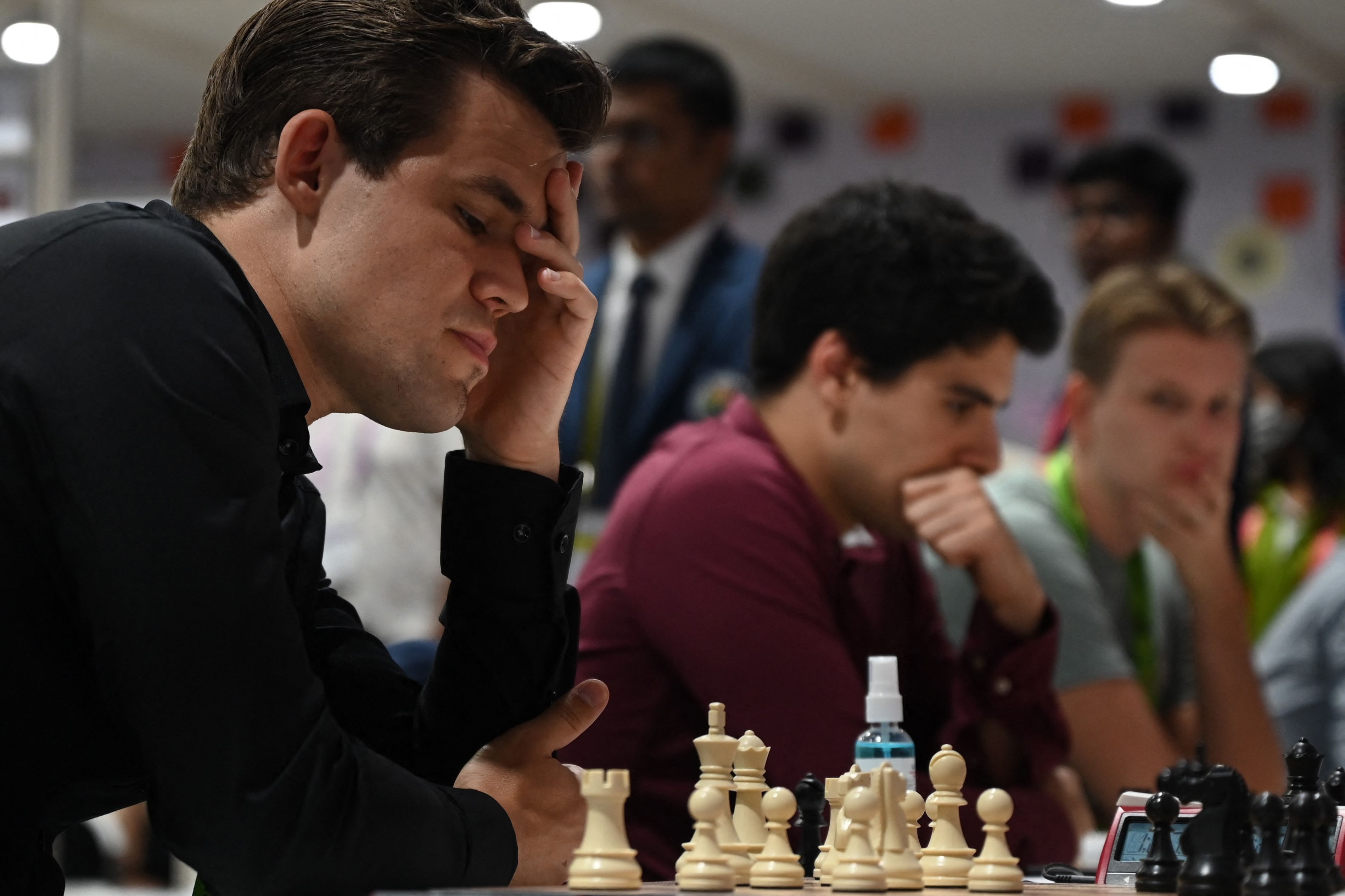 A star chess player admitted to cheating with his phone on the toilet at a tournament