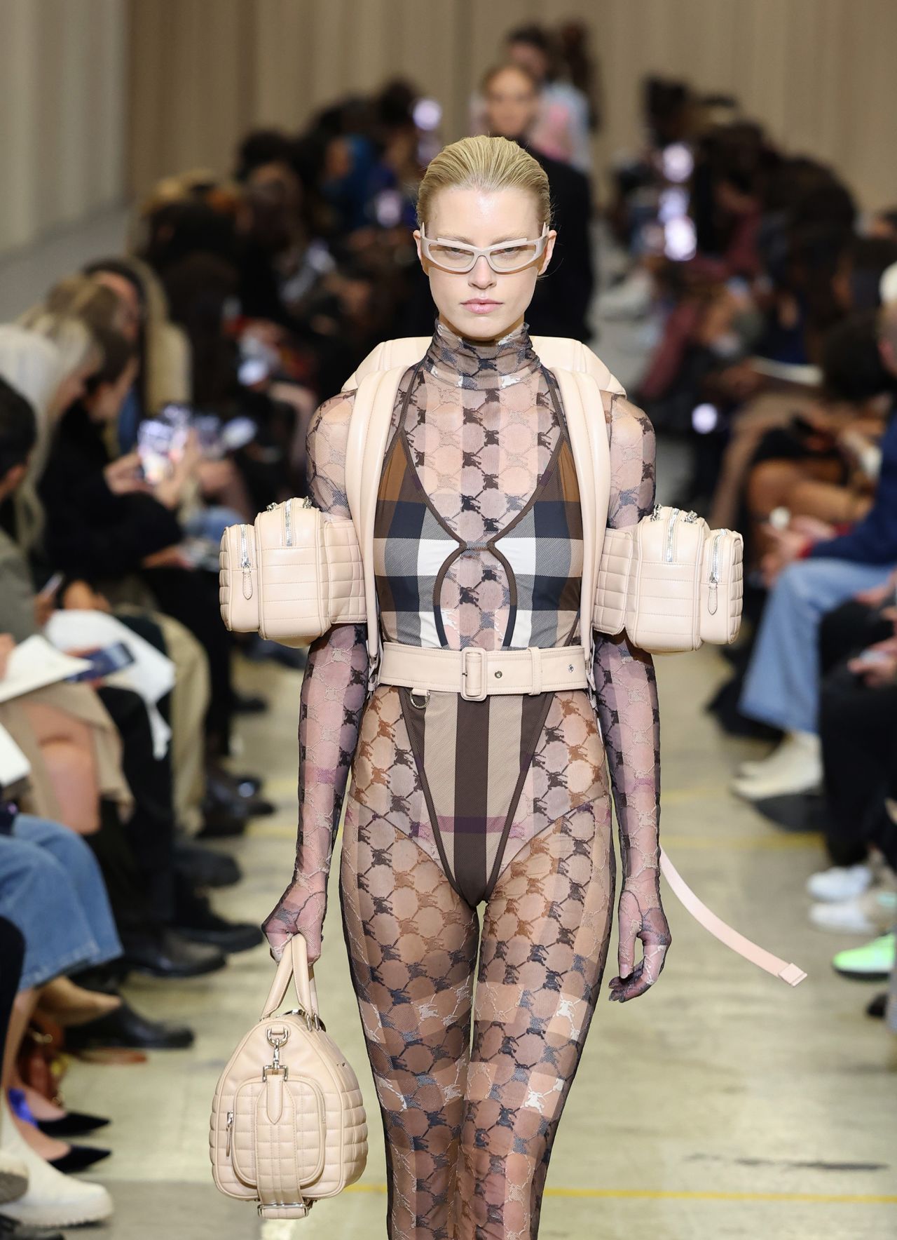 A look from Riccardo Tisci's final Burberry show at London Fashion Week on Monday.