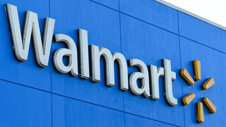 The Walmart logo is seen outside a Walmart store in Burbank, California on August 15, 2022. - Walmart, the largest retailer the United States, will report second quarter earnings on August 16, 2022. (Photo by Robyn Beck / AFP) (Photo by ROBYN BECK/AFP via Getty Images)
