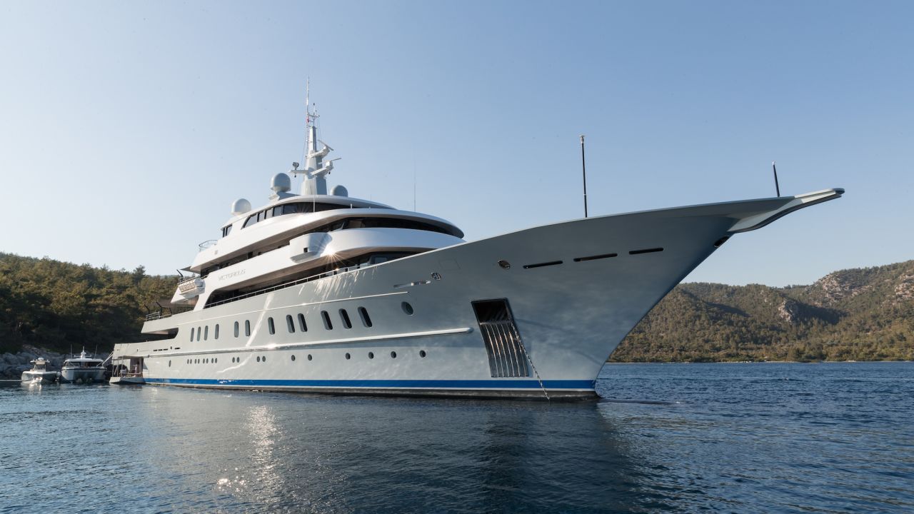 Victorious -- the largest superyacht to be built in Turkey.