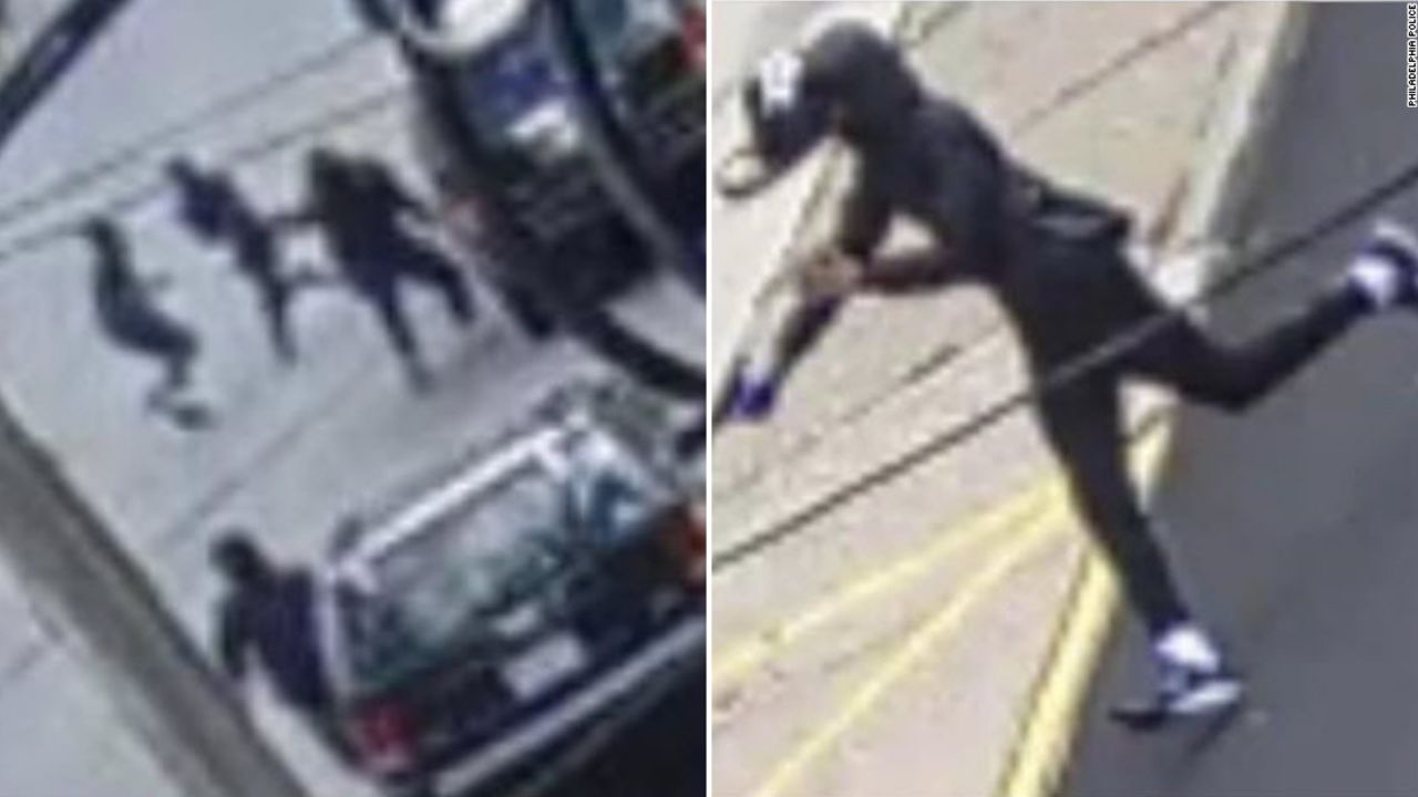 Philadelphia Police released surveillance video of the five suspects wanted in connection with the Tuesday shooting that killed a 14-year-old and injured four others. Police also announced a $40,000 reward for information leading to an arrest and conviction of the shooter.