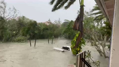 John Iverson was sheltering at a friend's house while the storm unleashed violent winds and flooding.
