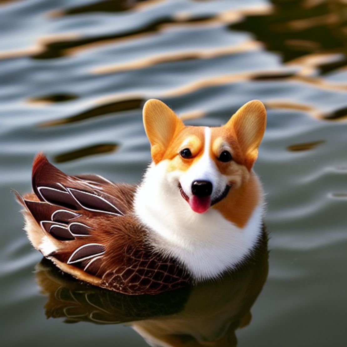 CNN's Rachel Metz created this half-duck, half-corgie with AI image generator Stable Diffusion.