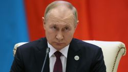 Russian President Vladimir Putin attends the Shanghai Cooperation Organisation (SCO) leaders' summit in Samarkand on September 16, 2022. (Photo by Sergei BOBYLYOV / SPUTNIK / AFP) (Photo by SERGEI BOBYLYOV/SPUTNIK/AFP via Getty Images)