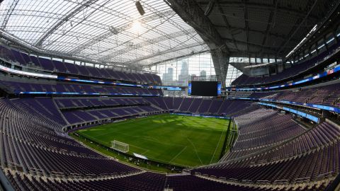 A general view of US Bank Stadium in Minneapolis, Minnesota.