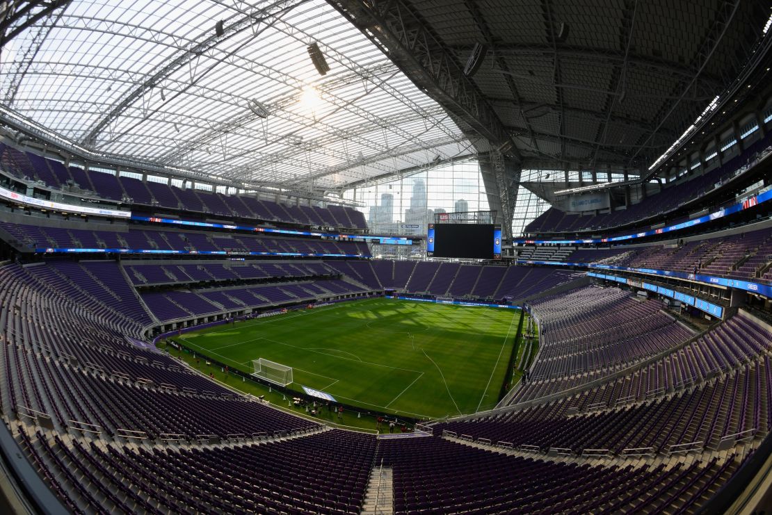 A general view of US Bank Stadium in Minneapolis, Minnesota.