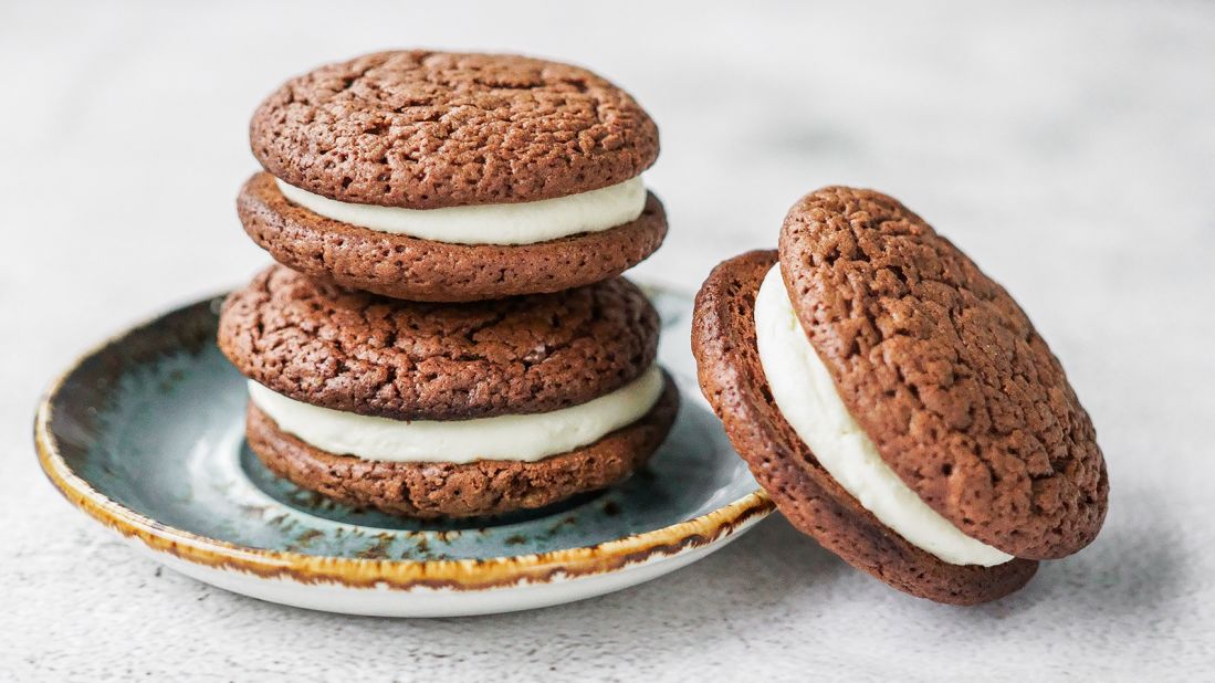 <strong>Whoopie pie, New England and Pennsylvania. </strong>Several places lay claim to these chocolate cake-like cookie sandwiches filled with cream. We'd take credit for them, too.