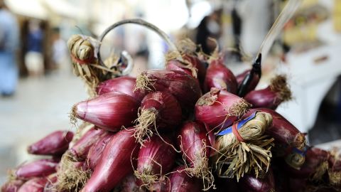 Tropea's red onions are so sweet that they can be enjoyed raw.