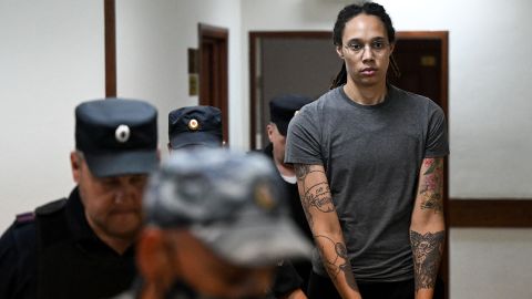 Griner faces nine years in prison after being arrested for possession of cannabis oil in February.