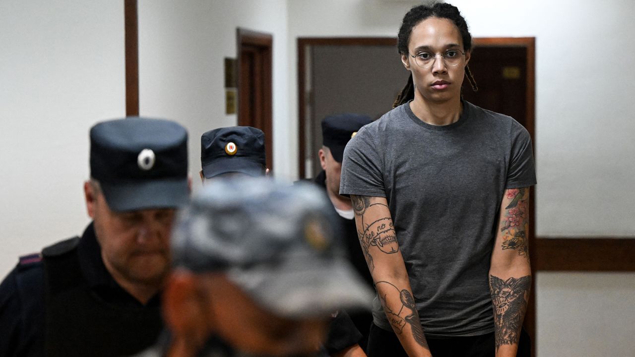 Griner faces nine years in prison after being detained for possession of cannabis oil in February.