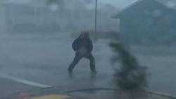 VIDEO THUMBNAIL The Weather Channel reporter hit by branch 1