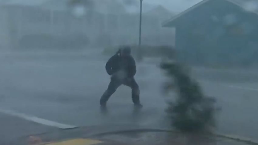 VIDEO THUMBNAIL The Weather Channel reporter hit by branch 1