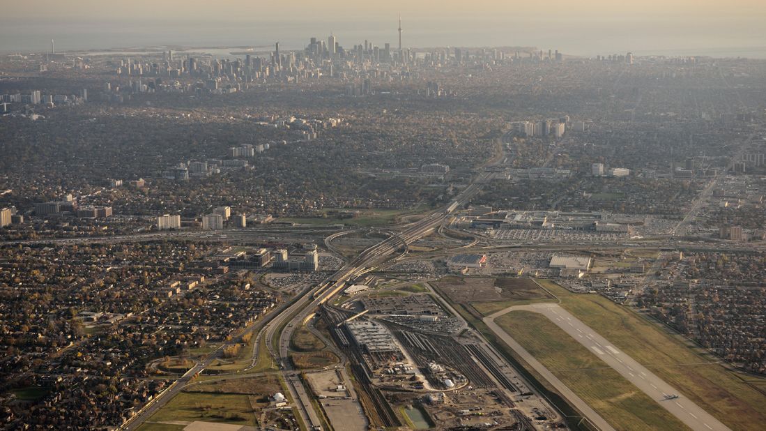 <strong>Downsview Airport, Toronto --</strong> Downsview Airport in north Toronto was once a Canadian Air Force base. In <a href=