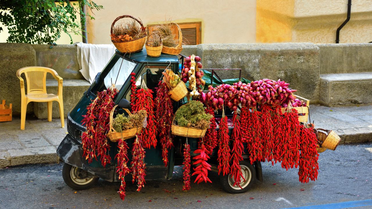 Visit Tropea and you'll see onions everywhere.