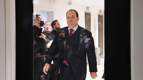 Trump campaign adviser Boris Epshteyn arrives for a news conference at the Republican National Committee headquarters in Washington, DC, on November 19, 2020. 