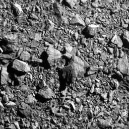 Dimorphos' rocky surface was the last thing the DART mission spacecraft saw before crashing into the asteroid.