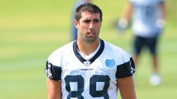 IRVING, TX - MAY 10: Gavin Escobar #89 walks back to the locker room concluding the afternoon practice of the Dallas Cowboys Rookie Minicamp at Dallas Cowboys Headquarters Valley Ranch in Irving on May 10, 2013 in Irving, Texas. (Photo by Rick Yeatts/Getty Images)