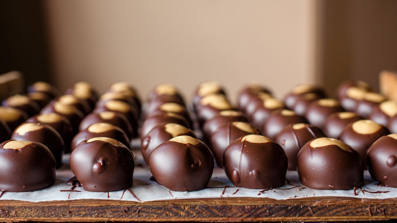 Buckeyes hail from Ohio and don't require any baking.