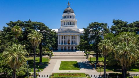 The California State Capitol building in Sacramento, California, on July 7, 2021.