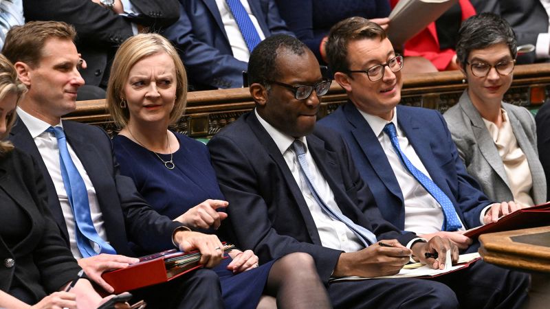 Liz Truss faces her party after a disastrous week.  Many Conservatives fear defeat in the next UK election