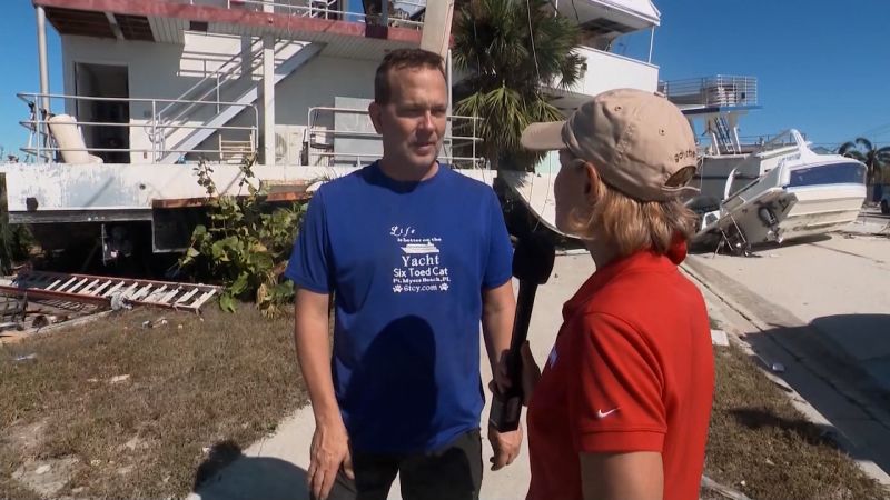 Man Stays In Houseboat During Hurricane. See Where He Ended Up | CNN