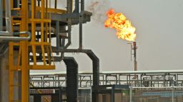 The Al-Gharraf oil field in Iraq's southern Dhi Qar Governorate, on August 24.