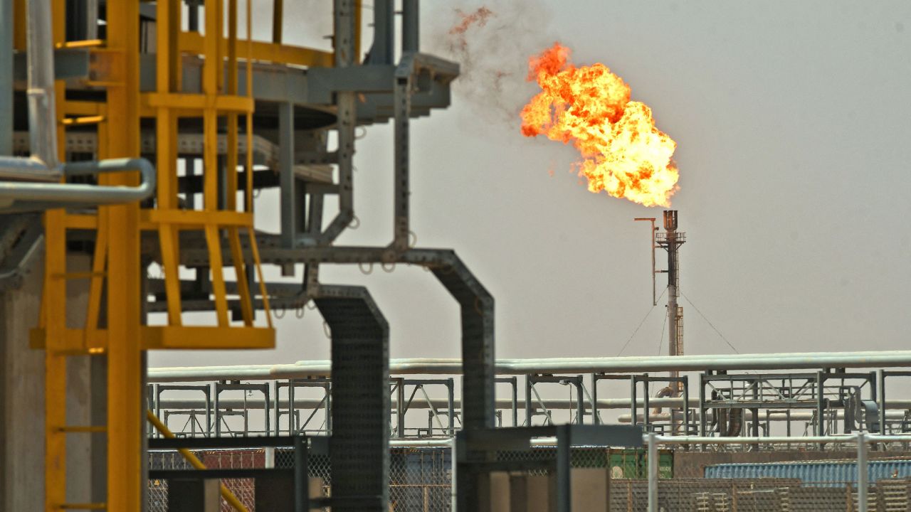 The Al-Gharraf oil field in Iraq's southern Dhi Qar Governorate, on August 24.
