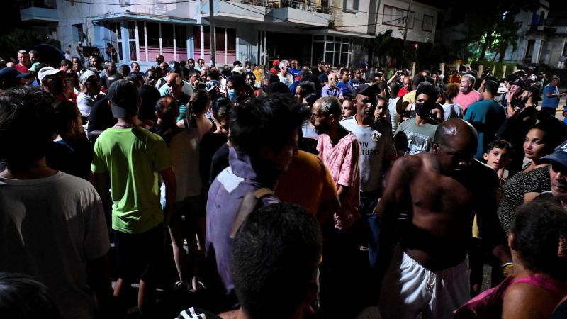 After Hurricane Ian left Cuba in the dark, protesters took to the streets