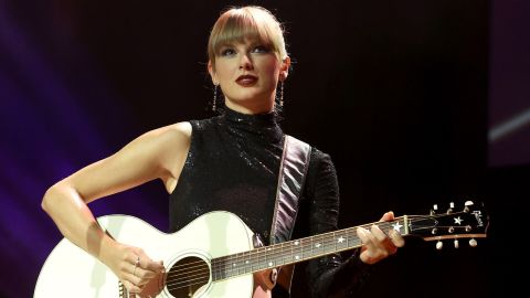 Taylor Swift, here in September, has new music debuting this week.