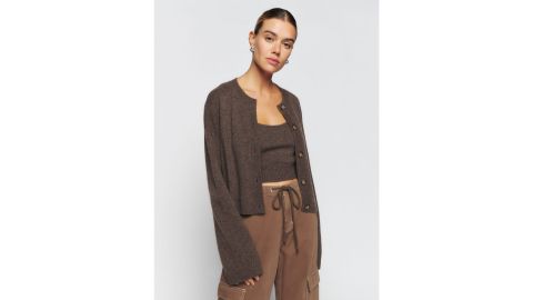 Reformation cashmere vest and cardigan set