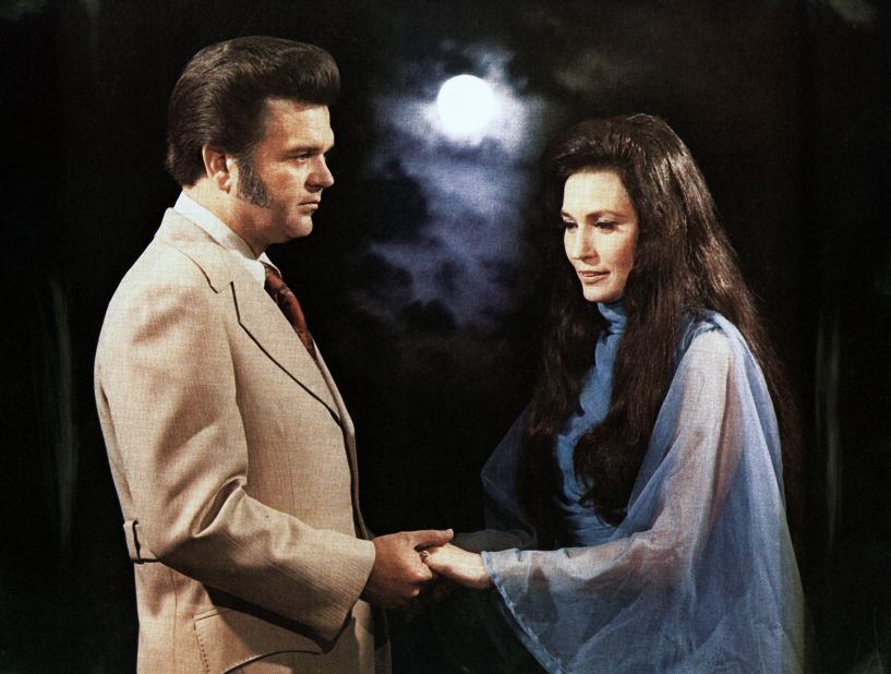 Lynn and Conway Twitty pose for a portrait circa 1979. From 1972 to 1975 Twitty and Lynn won the Country Music Association's vocal duo of the year award.