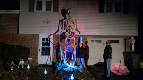 A Skelly looms over a Pennsylvania house. 