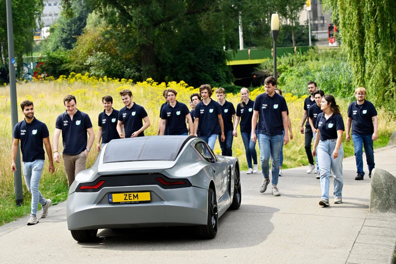 The team of 35 students took nine months to develop the car, completing it in May 2022.