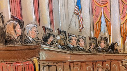 US Supreme Court hears oral arguments on the Voting Rights Act on October 4, 2022.