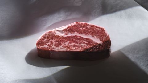 A ribeye created by Juicy Marbles. The company says it has created versions of a number of beef cuts, including sirloin.