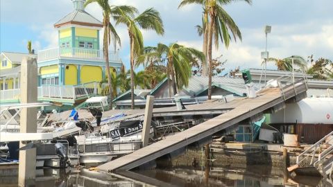 Salty Sam's Marina, which employs about 120 people this time of year, was heavily damaged by Hurricane Ian.
