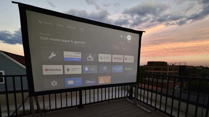 The Elite Screens Yard Master 2 is perfect for your next outdoor movie night | CNN Underscored