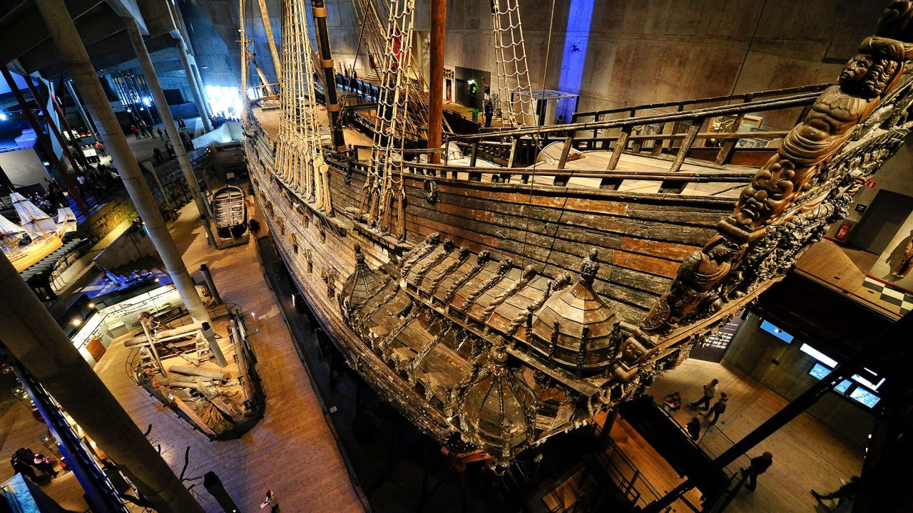 The Vasa is now on display in a museum in Stockholm. 