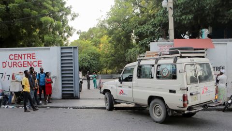 An ambulance in Port-au-Prince, Haiti, on October 4.