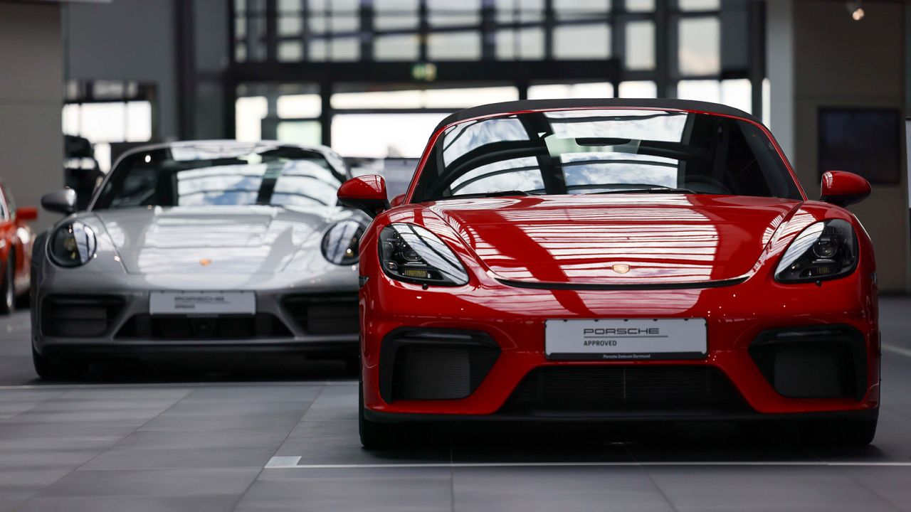 Porsche shares were listed in Frankfurt a week ago after one of Europe's biggest IPOs ever.